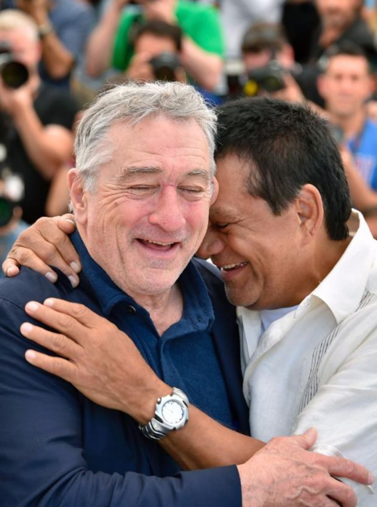 El día que Roberto Durán y Robert De Niro compartieron en el Festival de Cannes