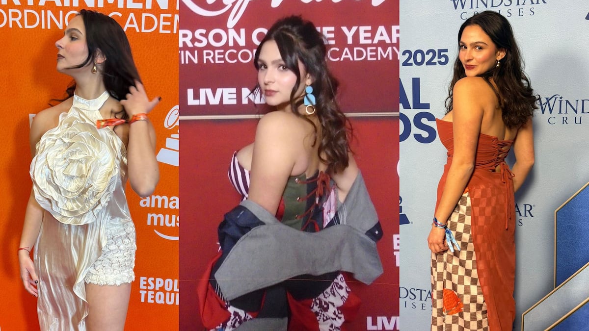 La cantante Yael Danon y sus atuendos de diseño panameño en los Latin Grammy 2025