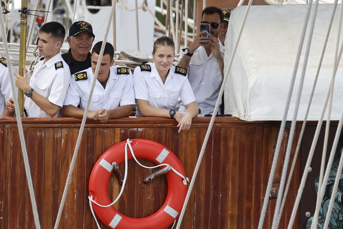 Así fue el cruce por el Canal de Panamá del buque escuela Juan Sebastián de Elcano, con la princesa Leonor a bordo