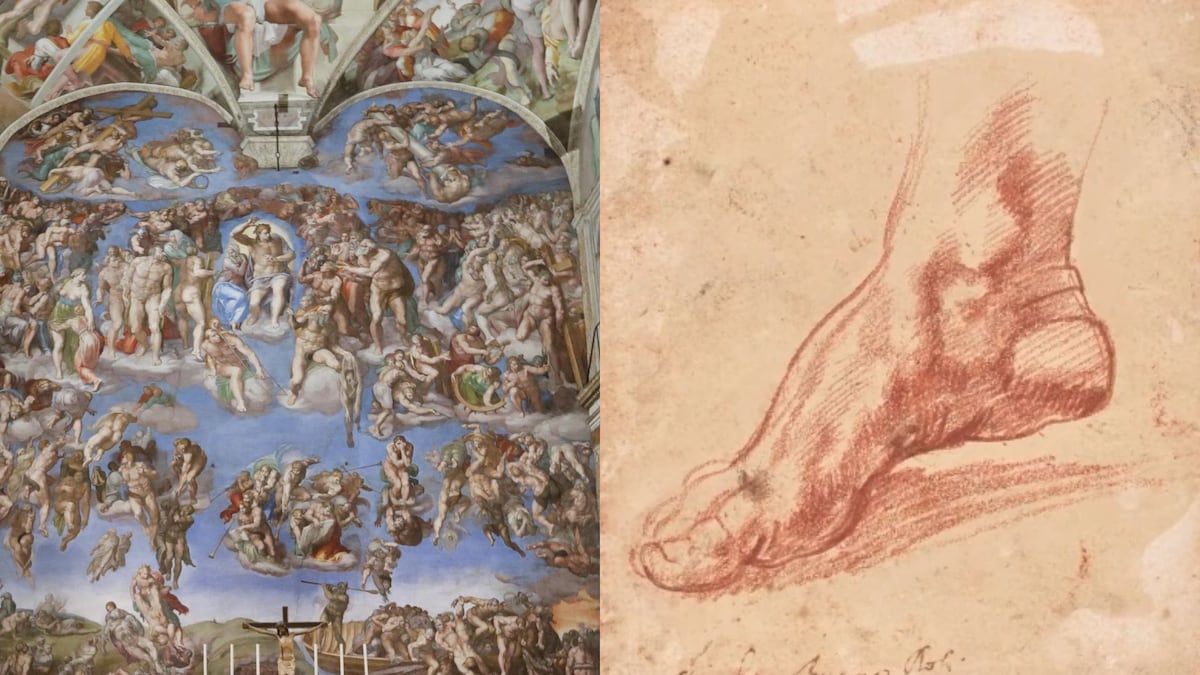 Un esbozo de un pie de Miguel Ángel vendido por 27.2 millones de dólares, su obra más cara