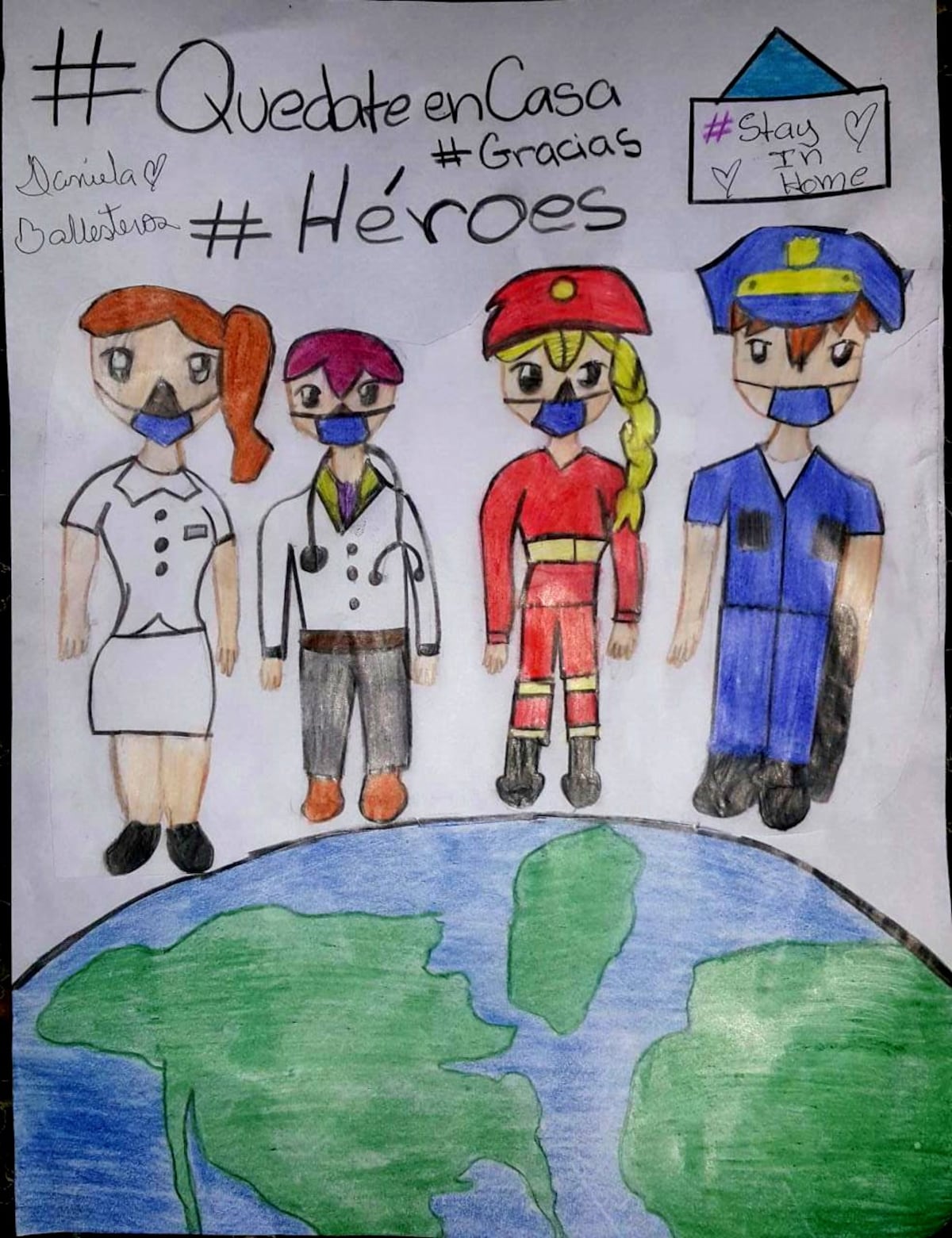 Estos dibujos son para ustedes, héroes de Panamá