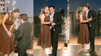 ¡Un sí para toda la vida!: el diputado Jorge Bloise se compromete con su novia, la activista y politóloga Heleni Manolas