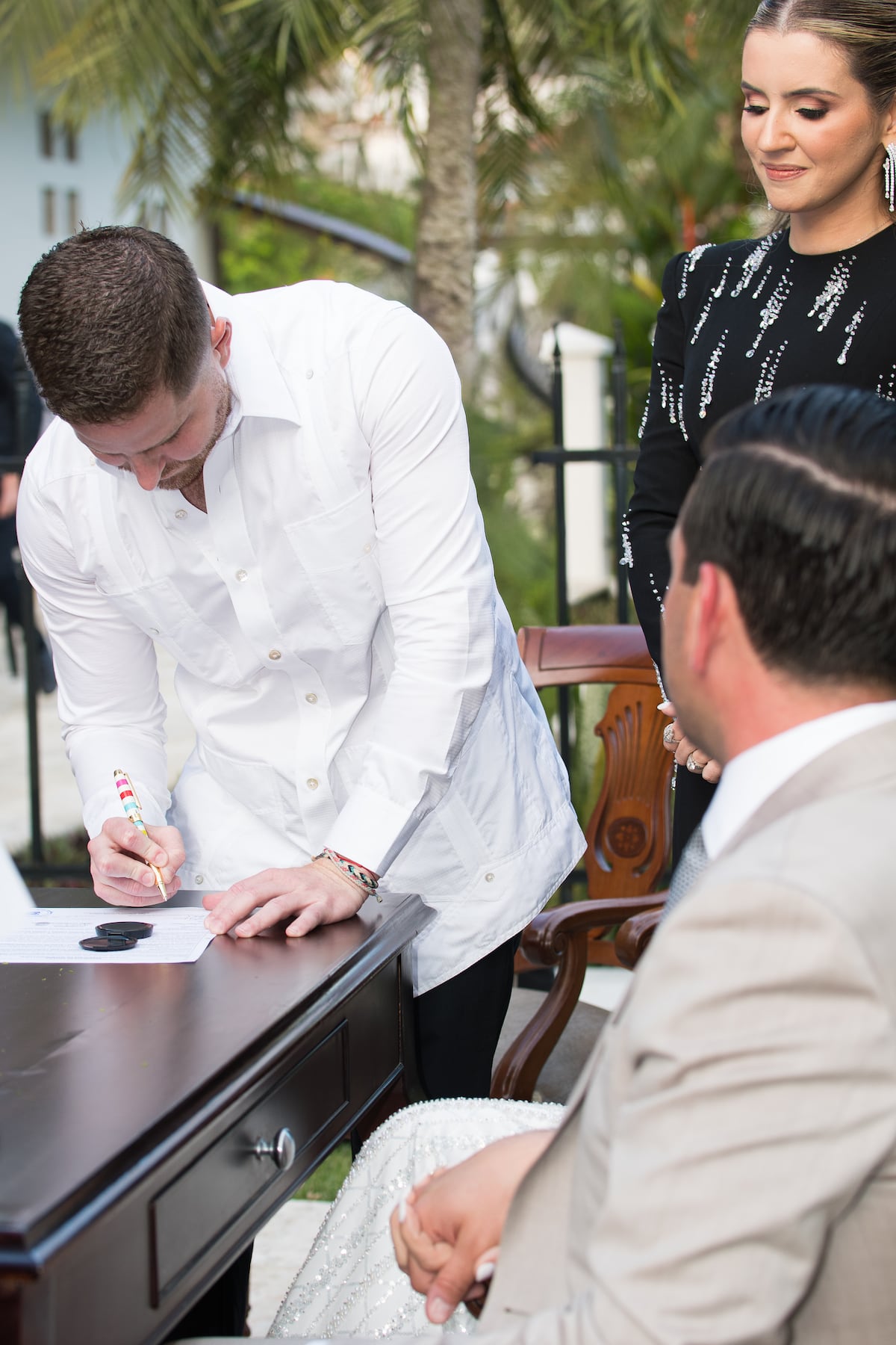 Mayer Mizrachi, alcalde de Panamá, fue uno de los testigos de la boda del embajador Kevin Marino Cabrera y Andrea Altamirano-Duque