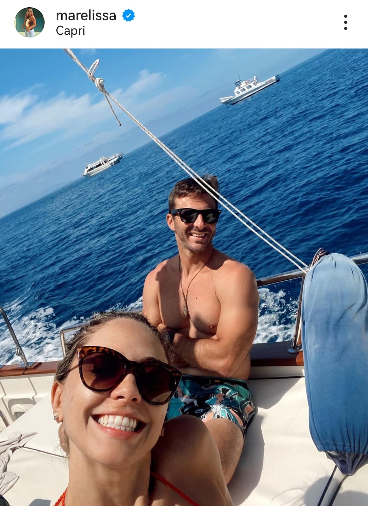 La presentadora Marelissa Him y su novio Aldo Mangravita en TikTok