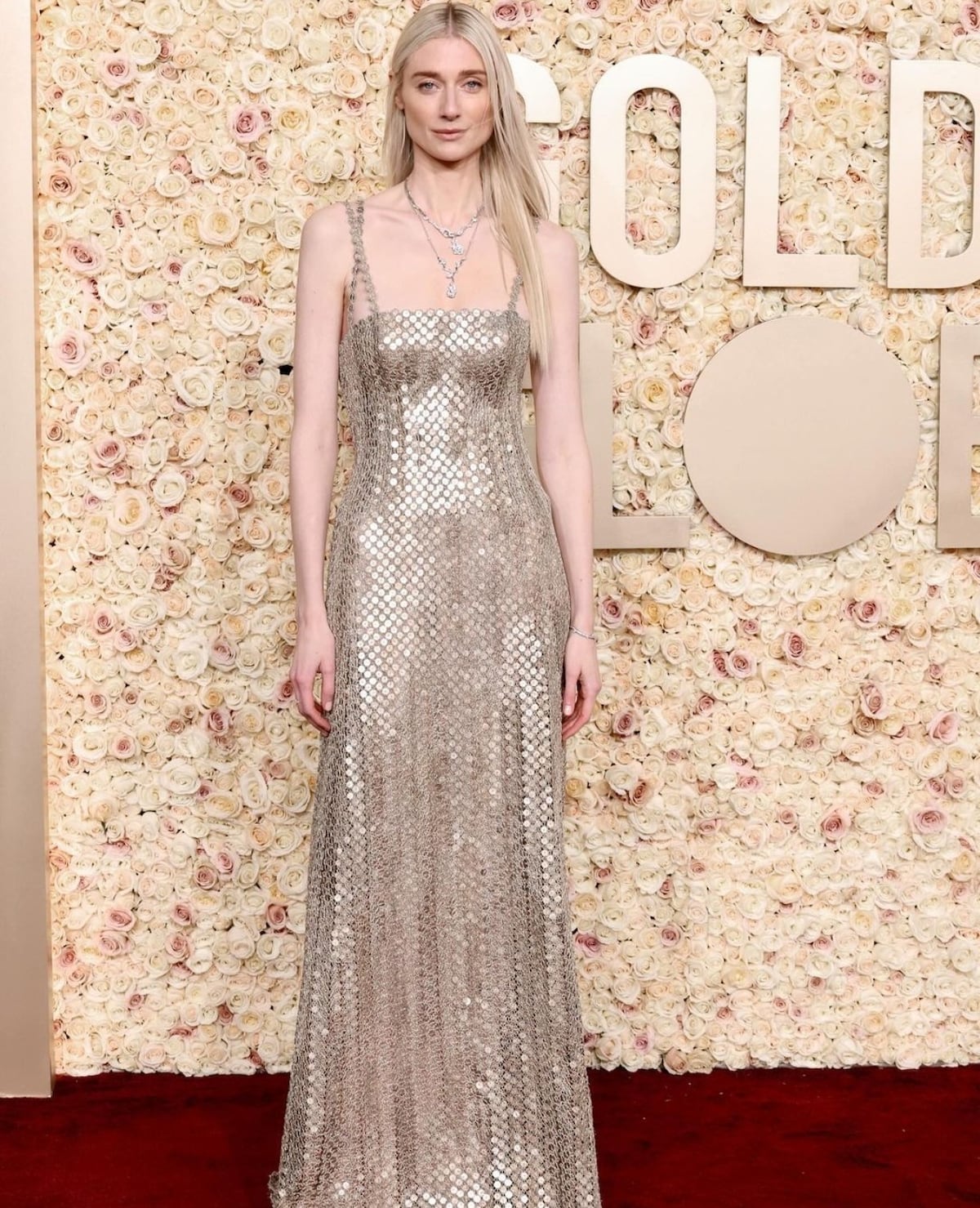 Rosa hermosa, la alfombra roja de los Globos de Oro