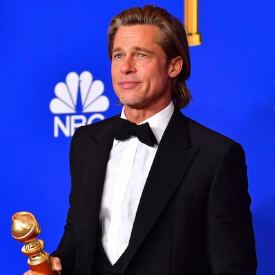 Siete imágenes de Brad Pitt en los Globos de Oro 2020