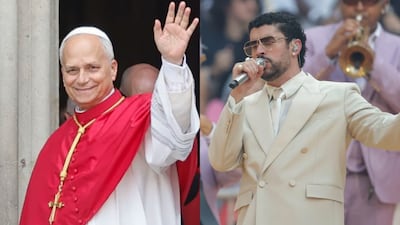 El encuentro entre el papa León XIV y Bad Bunny en el estadio madrileño Santiago Bernabéu