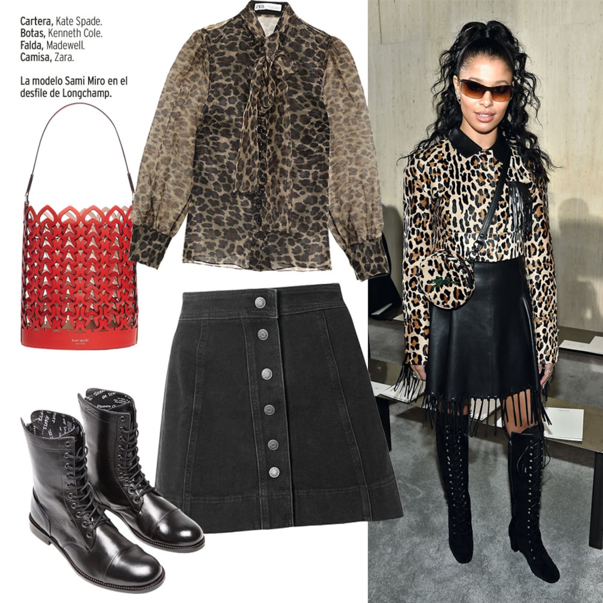 ¿Cómo me lo pongo yo? 4 atuendos con estampado animal y el color rojo