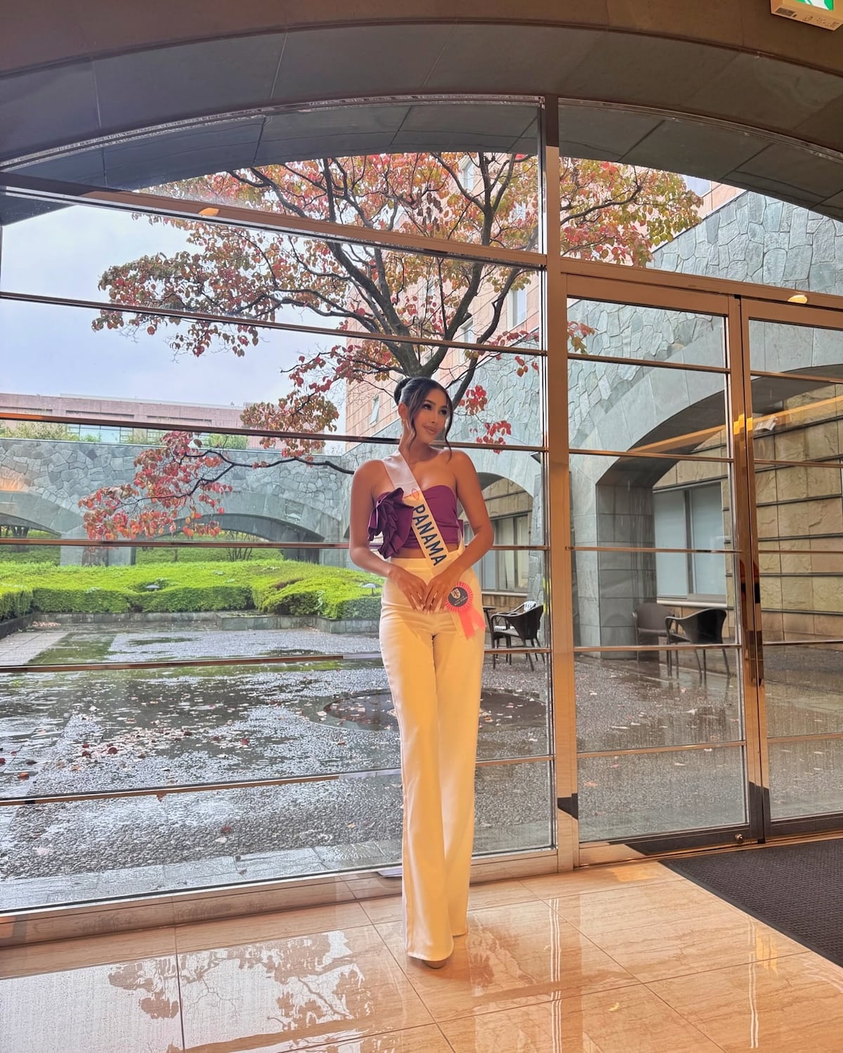 Liliam Ashby Barrera, primera finalista de Miss Universe Panamá 2024, se encuentra en Japón participando en Miss International