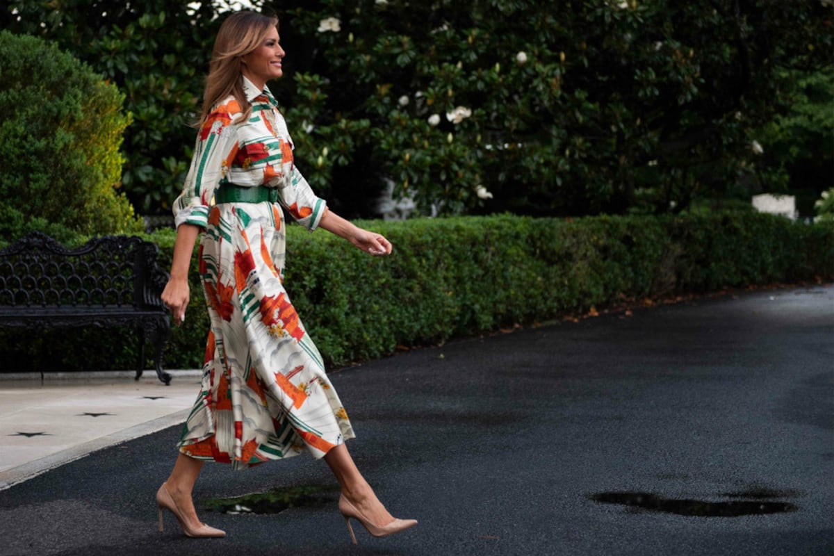 Melania Trump y su homenaje a Reino Unido a través de sus vestidos