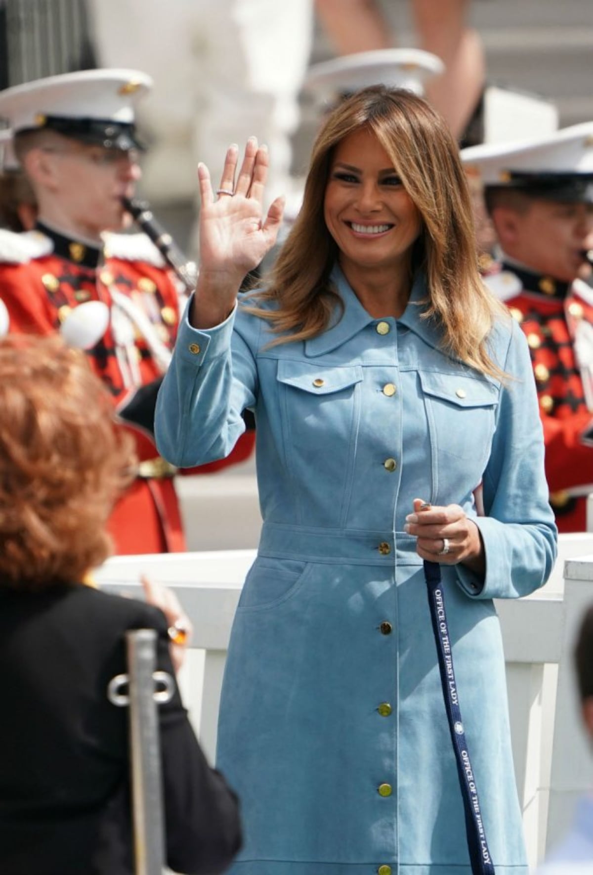 Melania y Donald Trump, en la carrera de huevos de Pascua en la Casa Blanca