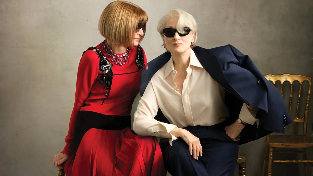 Vestidas de Prada: Anna Wintour y Miranda Priestly, (encarnada por Meryl Streep) protagonizan la portada más inesperada de Vogue