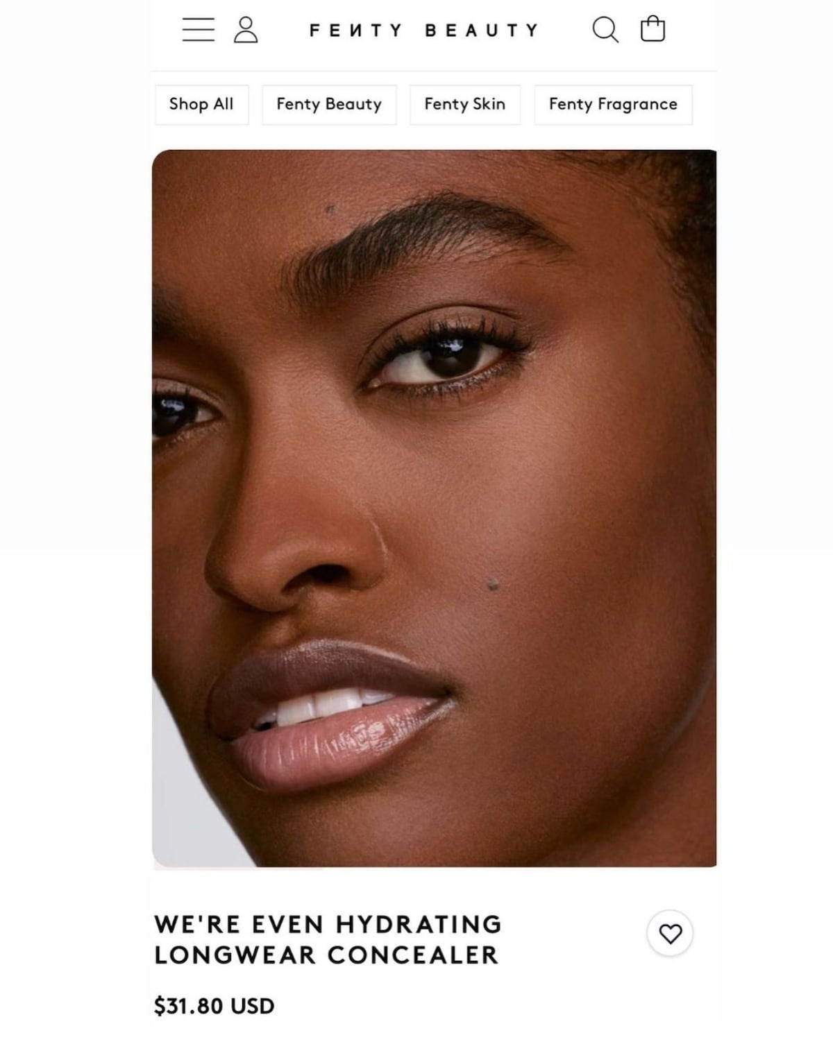 Una colonense es imagen de Fenty Beauty de Rihanna