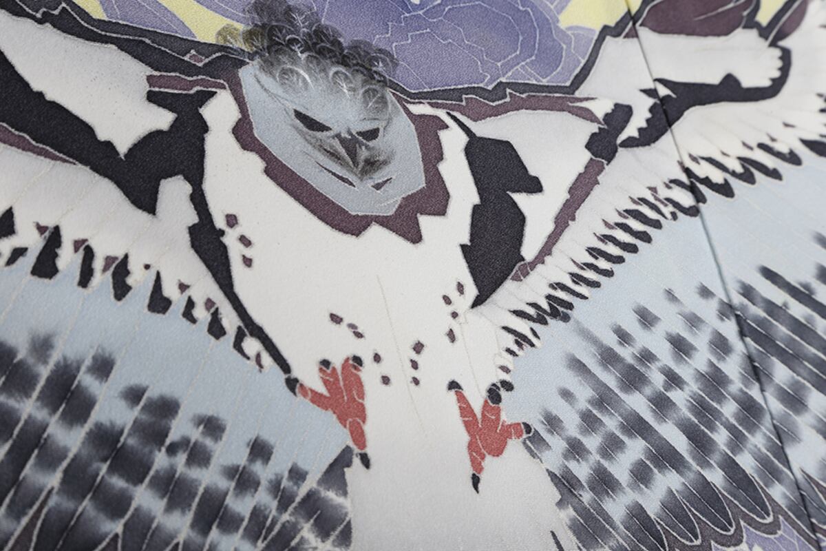 Panamá, bordado en un kimono