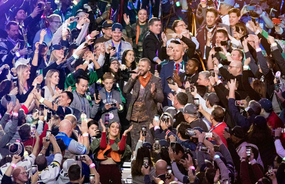 Así fue el ‘show’ de Justin Timberlake en el Super Bowl