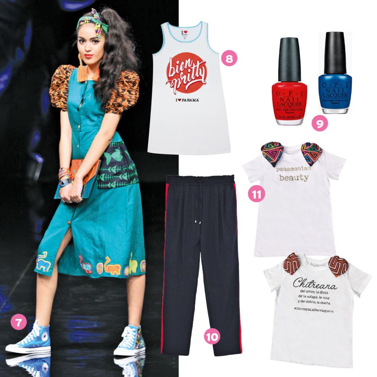 Viste panameño: piezas con nuestra sazón