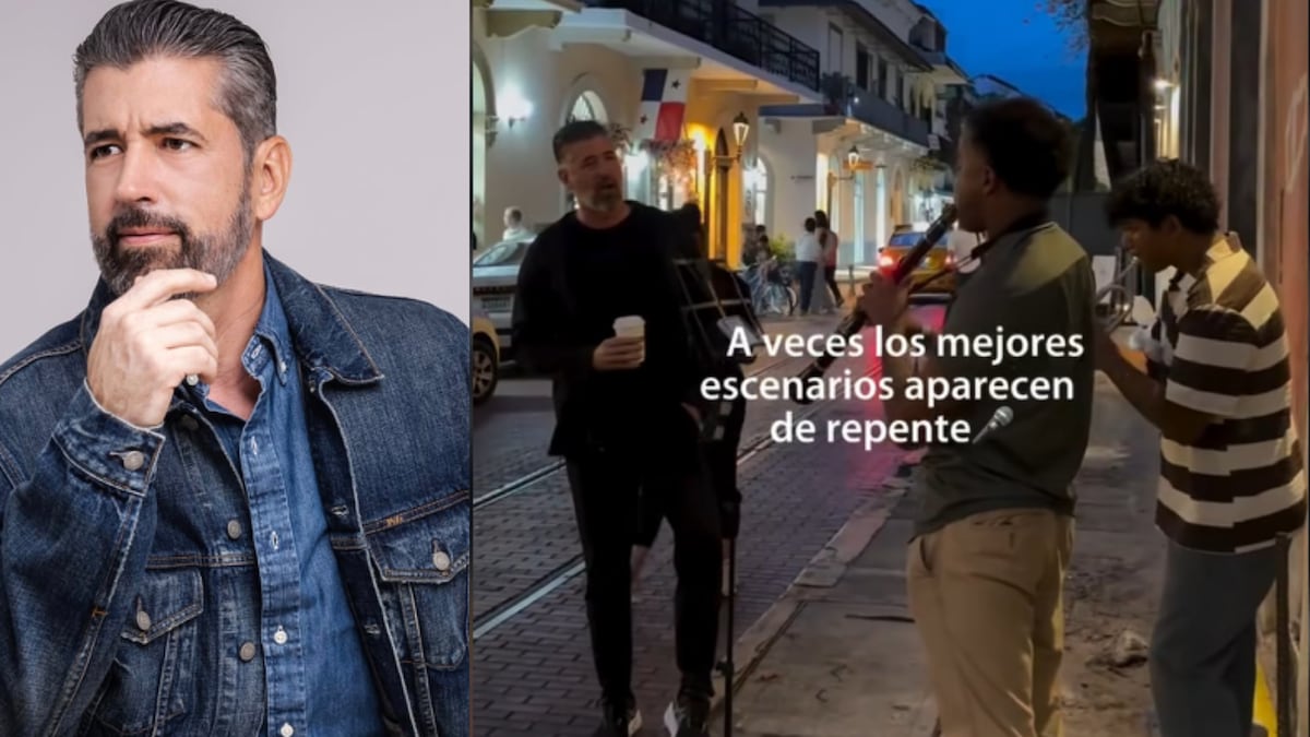 Así fue el espontáneo encuentro musical de Ricardo Velásquez y un dúo de músicos en el Casco Viejo