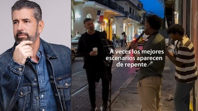 Así fue el espontáneo encuentro musical de Ricardo Velásquez y un dúo de músicos en el Casco Viejo