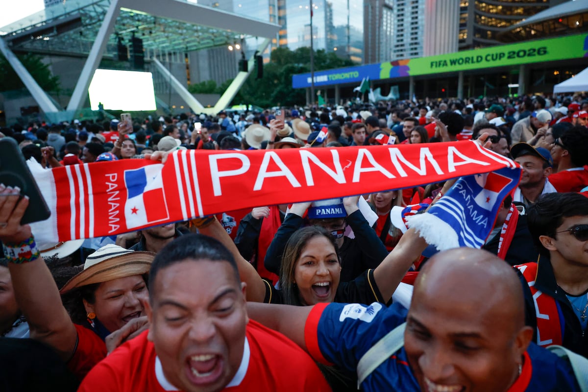 Fotos del ‘Banderazo’ panameño en Toronto: ‘La Marea Roja’ se toma la ciudad en vísperas de la cita mundialista con Ghana