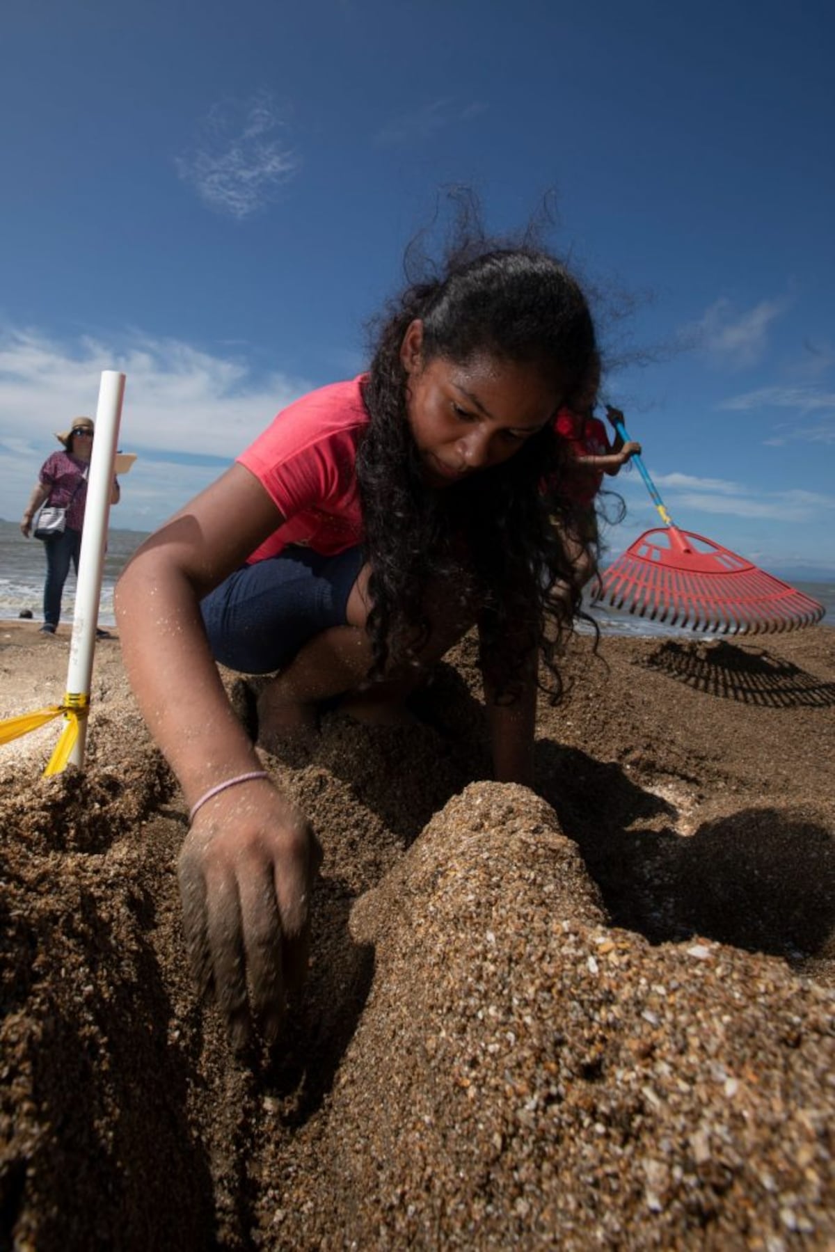 Concurso de figuras de arena en la playa de Veracruz