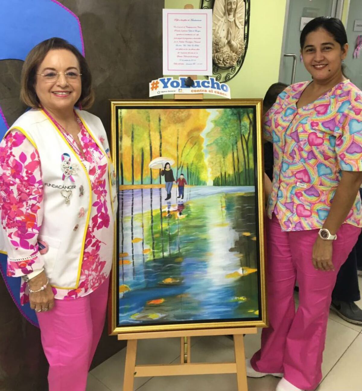 Los cuadros de Yila para luchar contra el cáncer