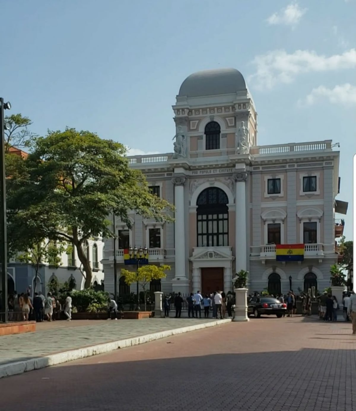 Margot Robbie como Harley Quinn, grabando en Casco Antiguo
