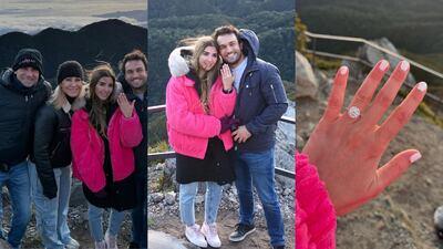 ‘¡Se casa mi niño!’, el hijo de Karen Chalmers, Daniel Gadeloff, se compromete con su novia en la cima del volcán Barú
