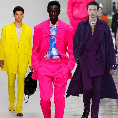 El clásico traje masculino se reinventa