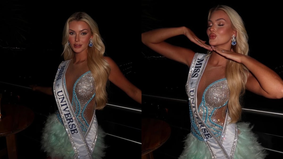 Las fotos de Victoria Kjaer, Miss Universe 2024, desde un restaurante en Casco Antiguo