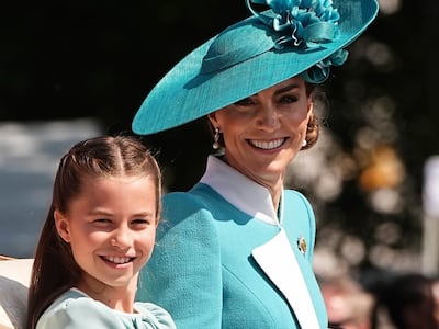 La princesa Kate Middleton y su hija Charlotte combinadas para el Trooping the Colour