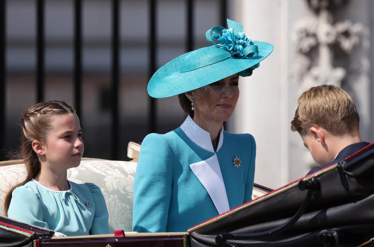 La princesa Kate Middleton y su hija Charlotte combinadas para el Trooping the Colour