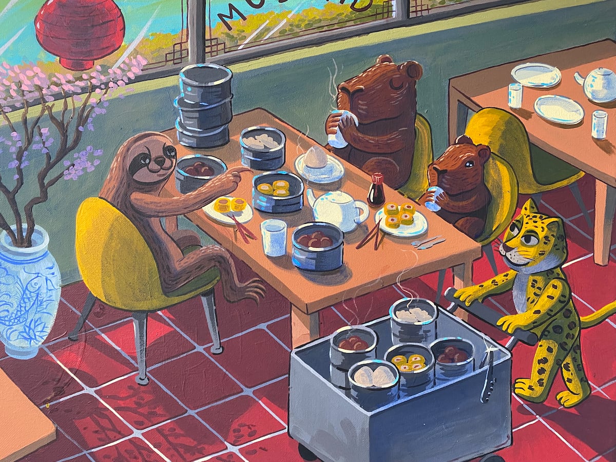 ¿Has visto capibaras comiendo siumai? Así son las obras del artista panameño Meraverso