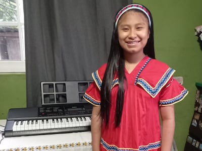 Aymara, la pianista ngäbe de 12 años que representará a Panamá en el extranjero