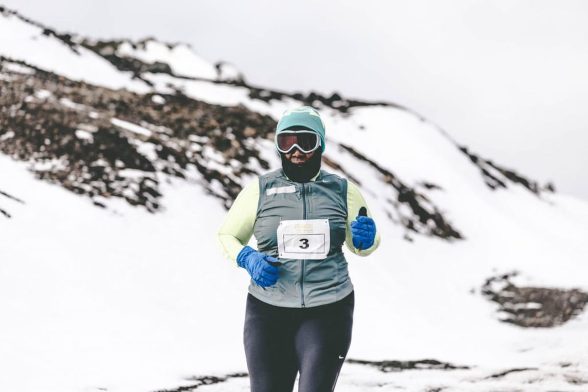 Enitza George, la primera panameña en correr la Antártida