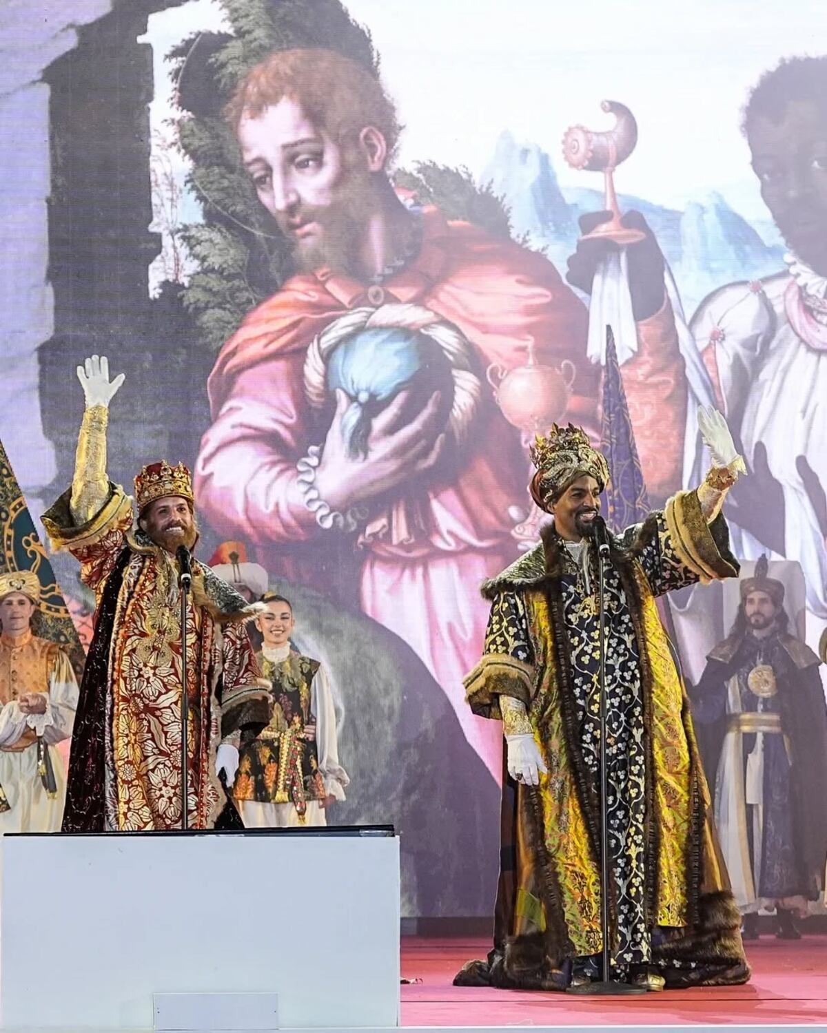 El panameño David Comrie brilla como Baltazar en la Cabalgata de los Reyes Magos de Madrid
