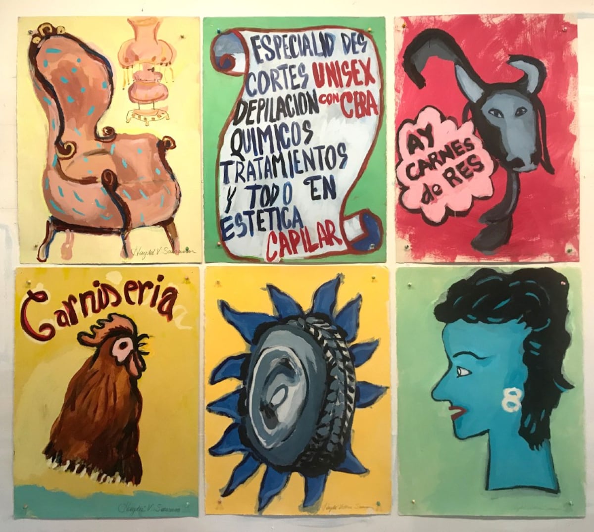 Victoria Suescum lleva los letreros de la tienda al museo