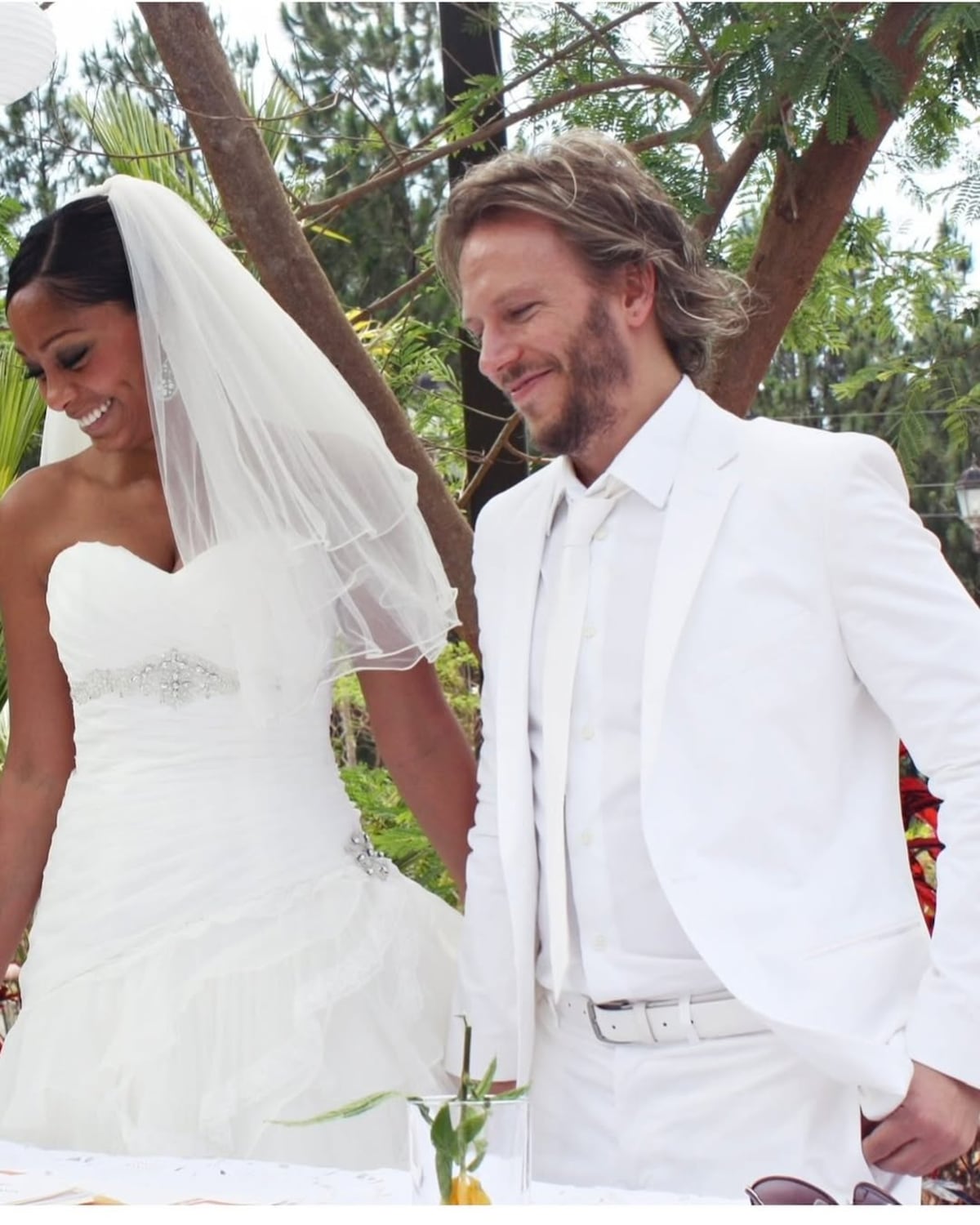 Fotos del recuerdo: la boda de la modelo panameña Gwendolyn Stephenson y el cantante argentino Noel Schajris