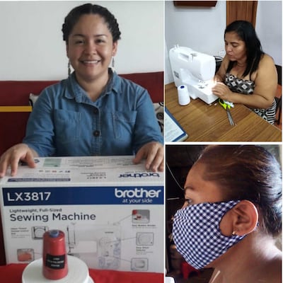 Mascarillas para donar, así se forman nuevas empresarias durante la pandemia