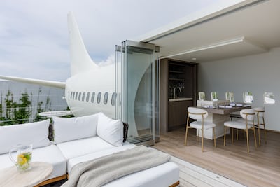 Un hotel de lujo dentro de un avión de pasajeros