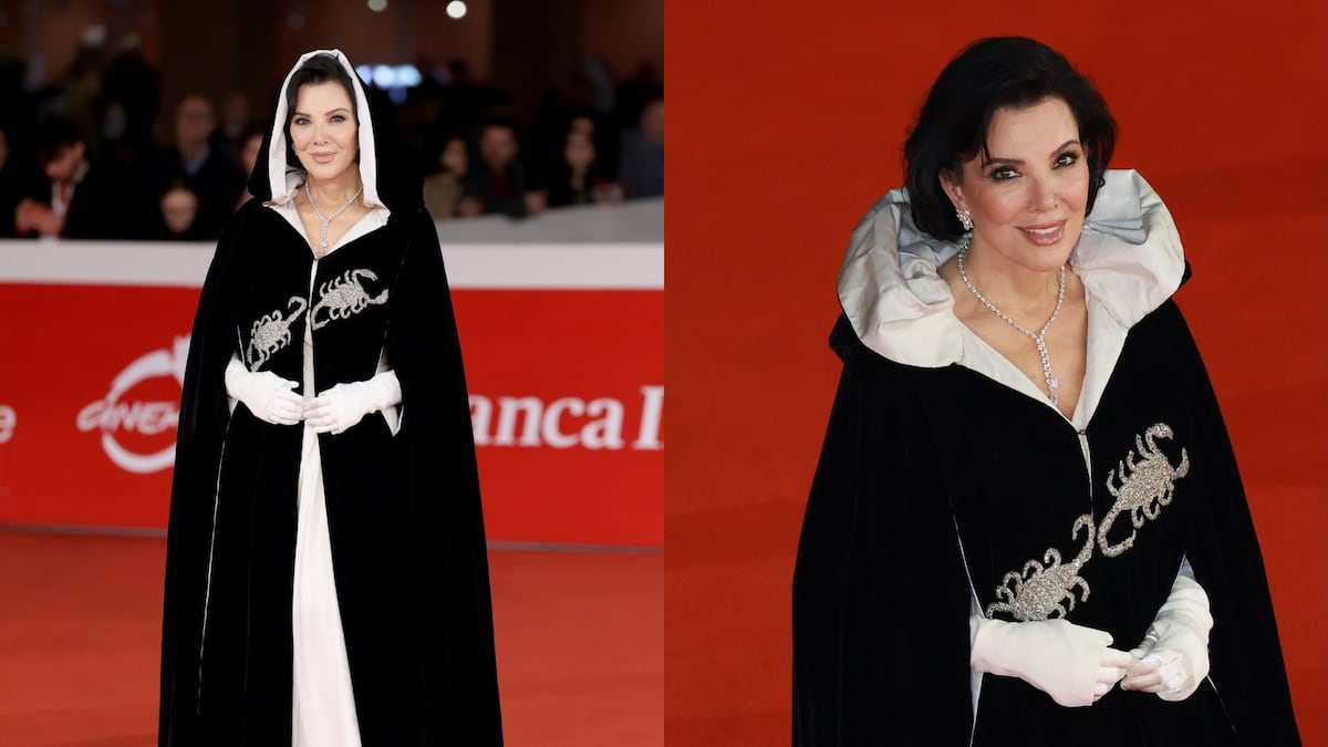 Kris Jenner luce en Roma una capa histórica que perteneció a Elizabeth Taylor
