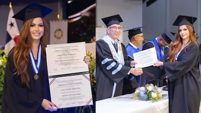La ex diputada Génesis Arjona celebra su graduación de la Universidad de Panamá, ahora suma siete títulos universitarios