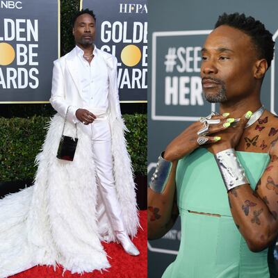 Billy Porter, el actor que lleva vestido en la alfombra roja