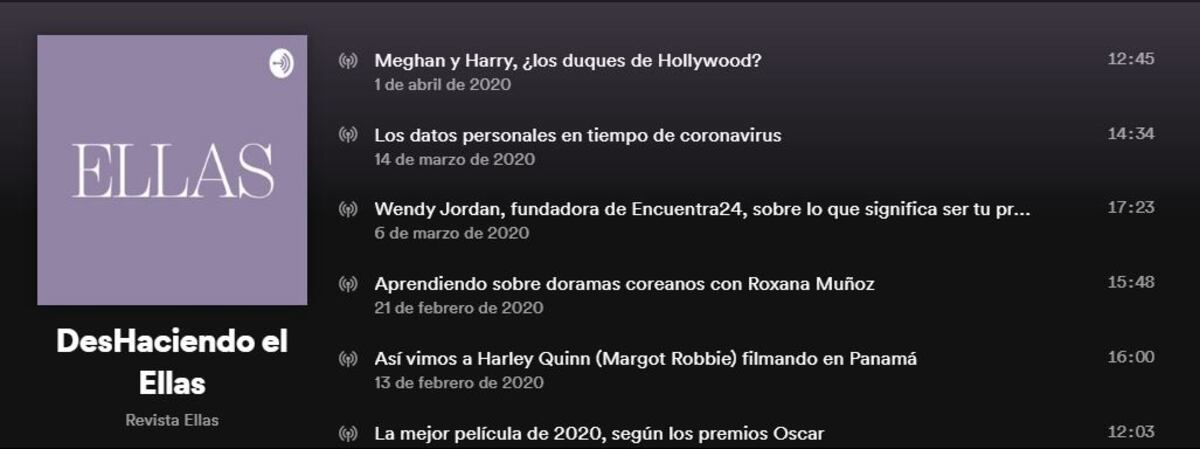 Podcast Ellas: Revista Ellas se queda en casa