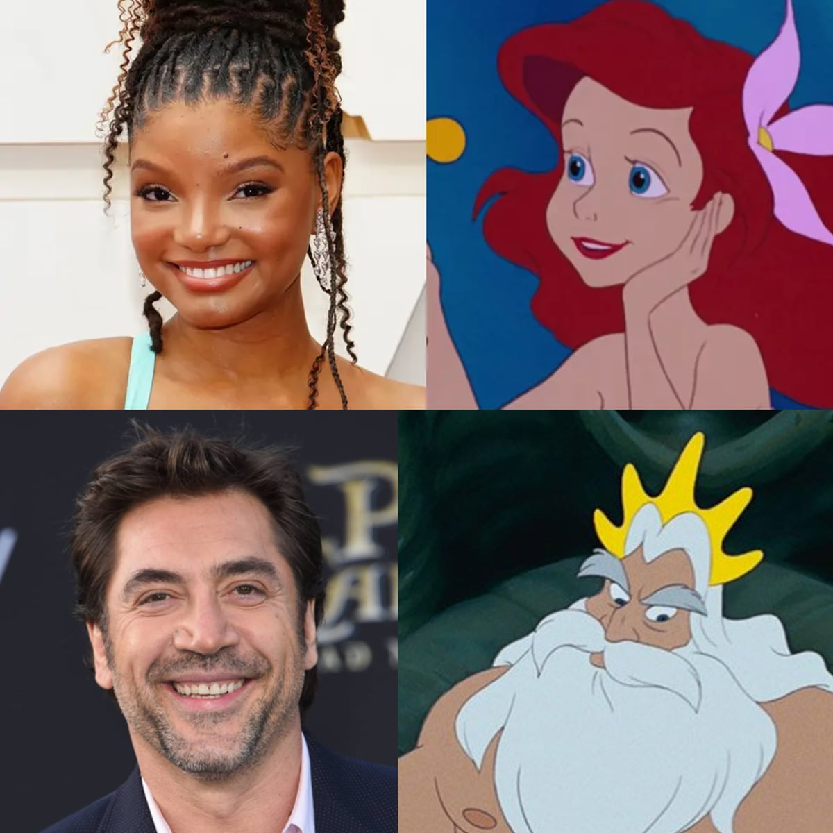 Jarvier Bardem como el papá de La Sirenita y otros miembros del elenco