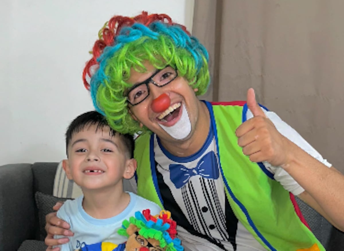 ‘¿Y cómo se llama usted?’ ‘Fe-li-pe’; el video viral del payaso Filito