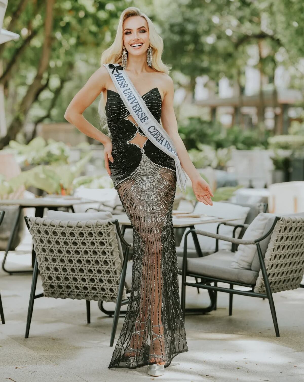 Miss Universe Panamá 2024, Mirna Caballini, una de las concursantes más altas de Miss Universo 