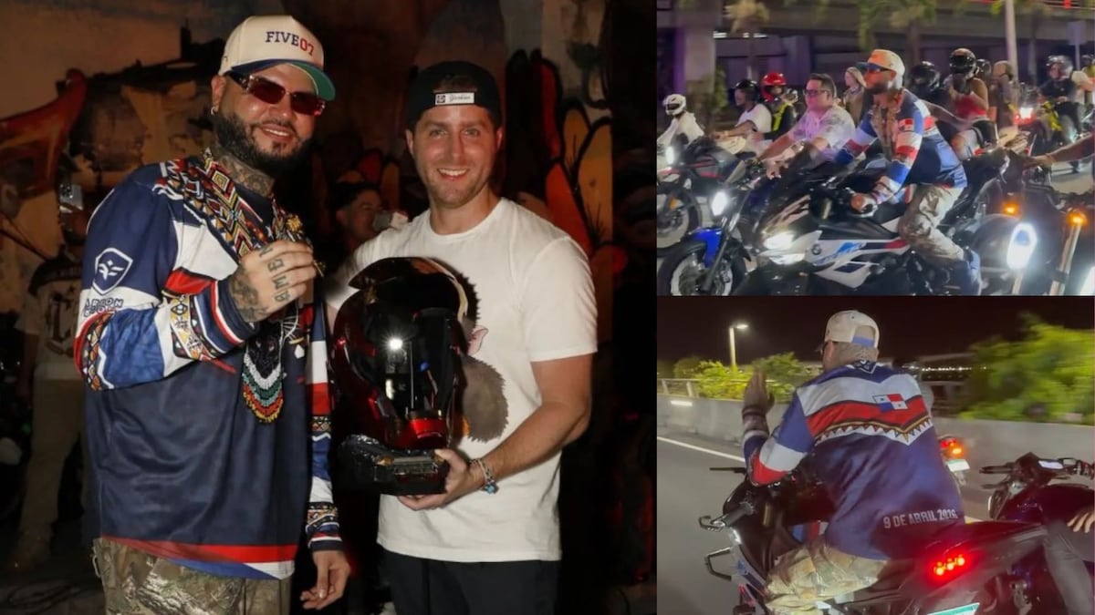 Farruko lanza ‘Manda la plena MOH’ con una caravana de motos en la cinta costera en Panamá