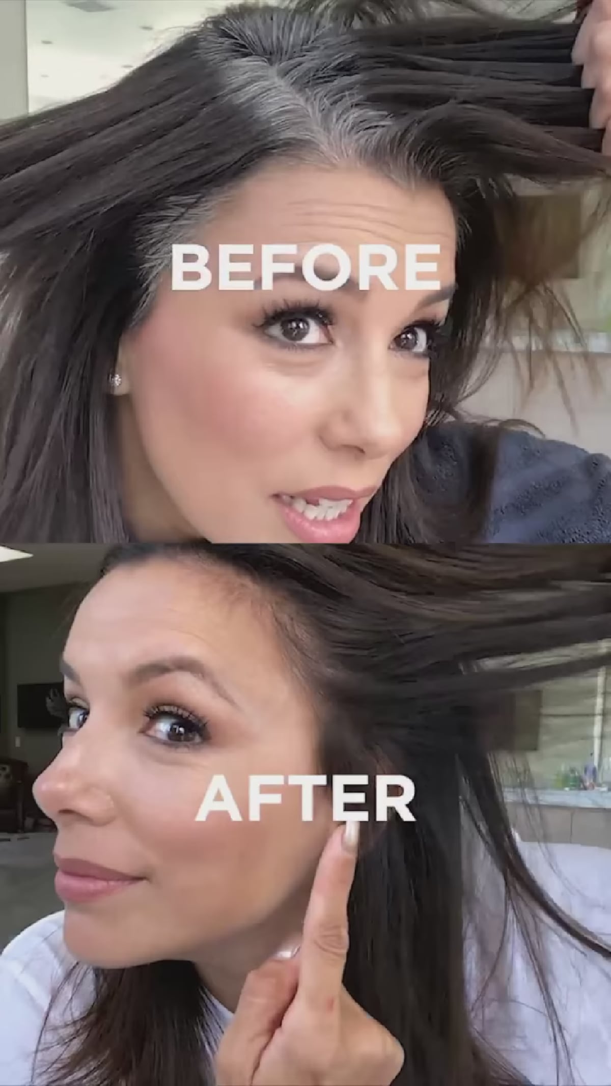 Cubriendo las canas en cuarentena como Eva Longoria, los sí y no de teñir el cabello en casa