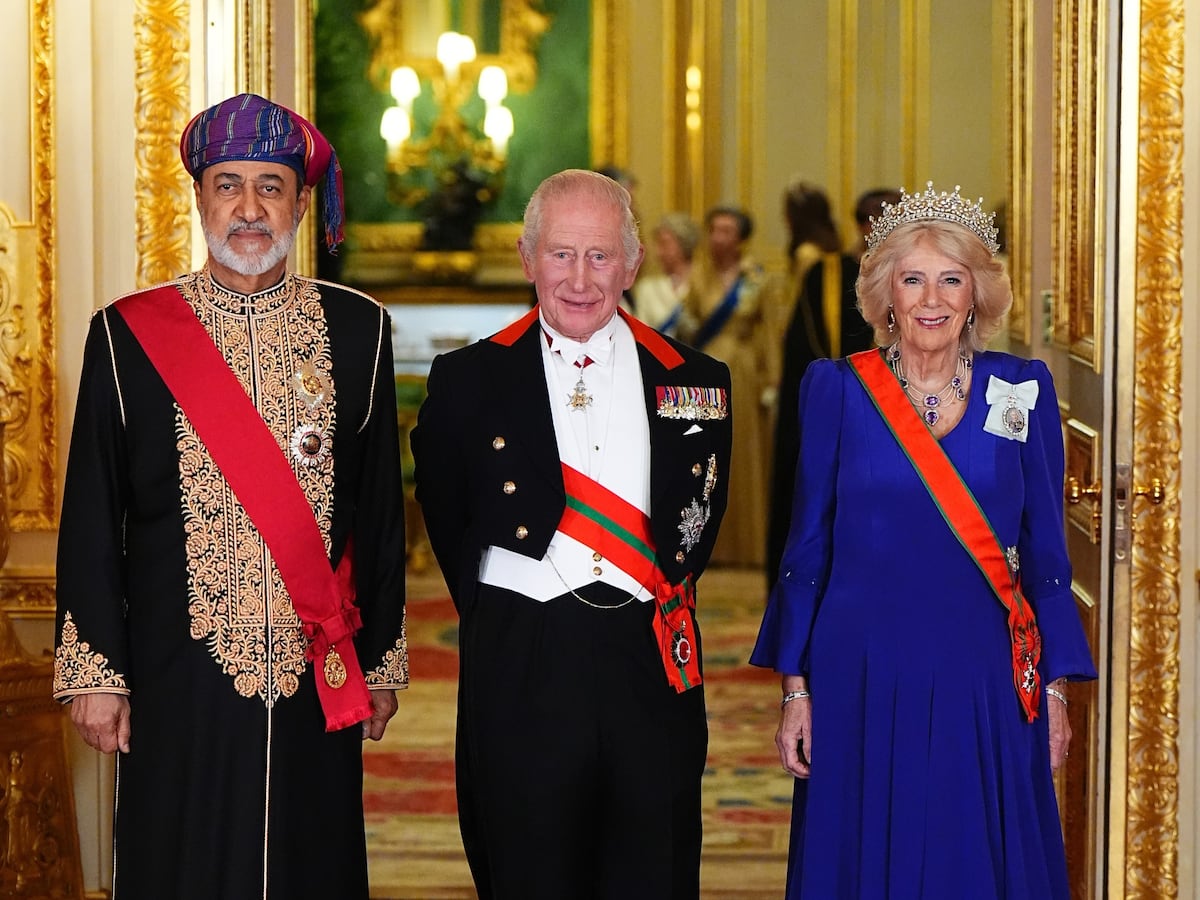 Así fue el banquete de la realeza británica en honor al sultán Haitham bin Tarik