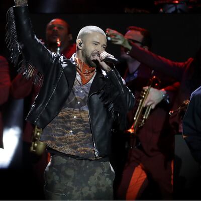 Así fue el ‘show’ de Justin Timberlake en el Super Bowl